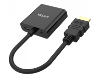 UNITEK Adapter HDMI - VGA, Audio (Jack 3.5mm) Y-6333 - 326082 - zdjęcie 2